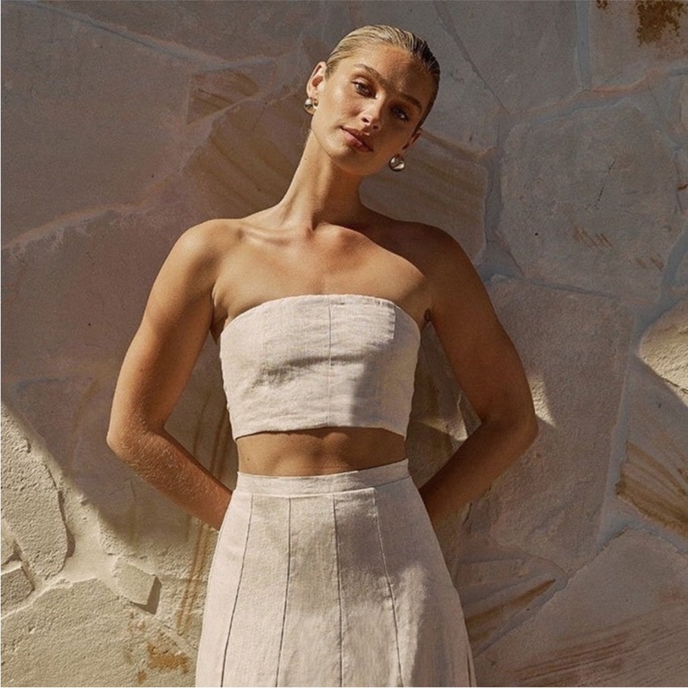 Dissh Linen Skirt and Top